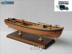 Full Ribs Armed Cannon Boat Scale 1/36 14 Wood Ship Model Kit Shicheng