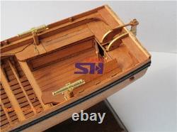 Full Ribs Armed Cannon Boat Scale 1/36 42FT Wood Ship Model Kit Shicheng