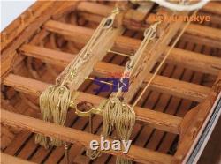 Full Ribs Armed Cannon Boat Scale 1/36 42FT Wood Ship Model Kit Shicheng