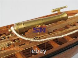 Full Ribs Armed Cannon Boat Scale 1/36 42FT Wood Ship Model Kit Shicheng
