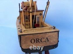 Fully Assembled Handcrafted 20 Long Model Boat, Replica of Orca from Jaws