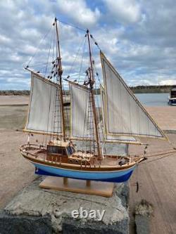 GULET-SAILING BOAT Model, Wooden Sailing Ship Model on Stand Sailing Gifts