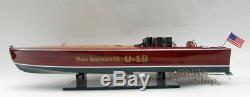 Gar Wood Miss America IX U-19 32 Handmade Wooden Model Racing Boat