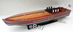 Gar Wood Miss America IX U-19 32 Handmade Wooden Model Racing Boat