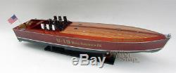 Gar Wood Miss America IX U-19 32 Handmade Wooden Model Racing Boat