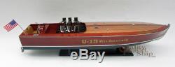 Gar Wood Miss America IX U-19 32 Handmade Wooden Model Racing Boat