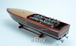 Gar Wood Miss America X 32 Handcrafted Wooden Model Race Boat Model