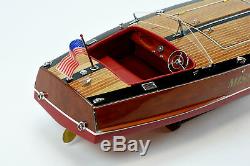 Gar Wood Speedster Miss Behave Handmade Wooden Boat Model 32