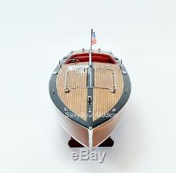 Gar Wood Speedster Miss Behave Handmade Wooden Classic Boat Model 32