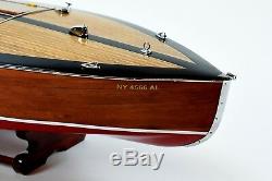 Gar Wood Speedster Miss Behave Handmade Wooden Classic Boat Model 32