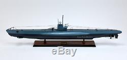 German U-Boat Submarine Handmade Wooden Ship Model 39.5 Museum Quality
