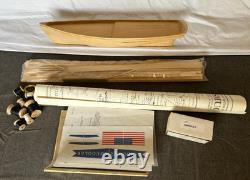 Gloucester Fishing Schooner Smuggler 1/4 Large Model Boat Ship OB Blue Jacket