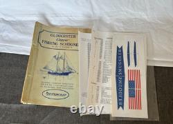 Gloucester Fishing Schooner Smuggler 1/4 Large Model Boat Ship OB Blue Jacket