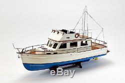 Grand Banks 32 Yacht Handmade Wooden Boat Model 38 RC Ready Top Quality