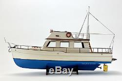 Grand Banks 32 Yacht Handmade Wooden Boat Model 38 RC Ready Top Quality