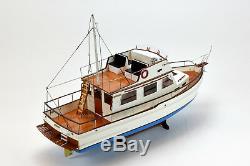 Grand Banks 32 Yacht Handmade Wooden Boat Model 38 RC Ready Top Quality