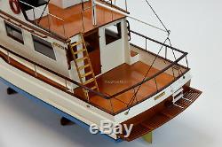 Grand Banks 32 Yacht Handmade Wooden Boat Model 38 RC Ready Top Quality