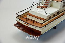 Grand Banks 42 Yacht Handmade Wooden Boat Model 38 RC Ready Top Quality