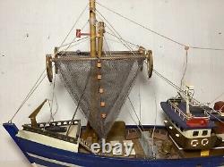 Great Briton or French coastal trawler Boat Wooden Fishing Model 18 Assembled