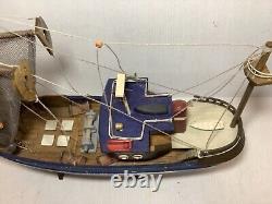 Great Briton or French coastal trawler Boat Wooden Fishing Model 18 Assembled