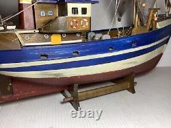 Great Briton or French coastal trawler Boat Wooden Fishing Model 18 Assembled
