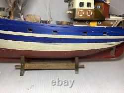 Great Briton or French coastal trawler Boat Wooden Fishing Model 18 Assembled