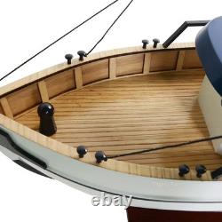 Gulf Shrimp Trawler Louisiana Work Boat Wooden Fishing Model 25 Assembled New