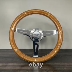 Gussi Italia Boat Model 301 Steering Wheel with Wood Rim Chris Craft Logo