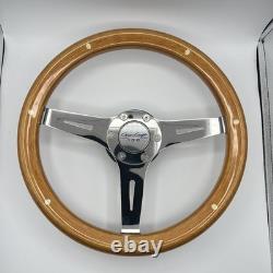 Gussi Italia Boat Model 301 Steering Wheel with Wood Rim Chris Craft Logo