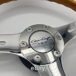 Gussi Italia Boat Model 301 Steering Wheel with Wood Rim Chris Craft Logo