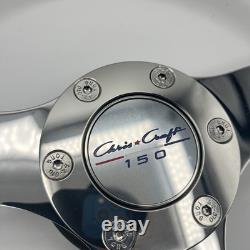 Gussi Italia Boat Model 301 Steering Wheel with Wood Rim Chris Craft Logo