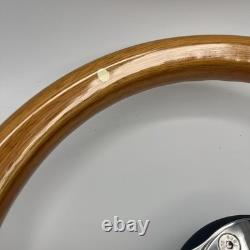 Gussi Italia Boat Model 301 Steering Wheel with Wood Rim Chris Craft Logo