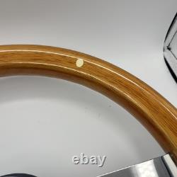 Gussi Italia Boat Model 301 Steering Wheel with Wood Rim Chris Craft Logo