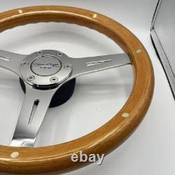 Gussi Italia Boat Model 301 Steering Wheel with Wood Rim Chris Craft Logo
