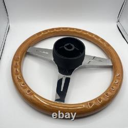Gussi Italia Boat Model 301 Steering Wheel with Wood Rim Chris Craft Logo