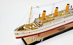 HMHS Britannic White Star Line Ocean Liner Ship Model 40 Handcrafted Wood/Metal