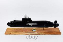 HMS Ambush (S120) Submarine Model, Royal Navy, 20, Scale Model, Mahogany