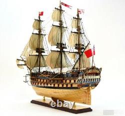 HMS Bellona Tall Sailing Ship Model 42 Handcrafted Wooden Ship Model Royal Navy