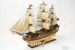 HMS Bellona Tall Sailing Ship Model 42 Handcrafted Wooden Ship Model Royal Navy