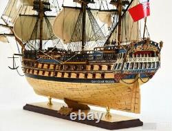 HMS Bellona Tall Sailing Ship Model 42 Handcrafted Wooden Ship Model Royal Navy