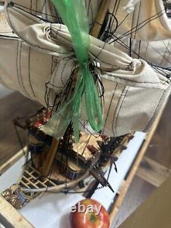 HMS Bellona Tall Sailing Ship Model 42 Handcrafted Wooden Ship Model Royal Navy