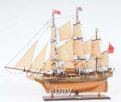 HMS Bounty 37 Large WOOD SHIP MODEL Assembled Display Nautical Merchant Vessel