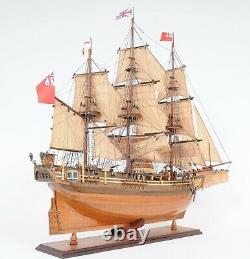 HMS Bounty 37 Large WOOD SHIP MODEL Assembled Display Nautical Merchant Vessel