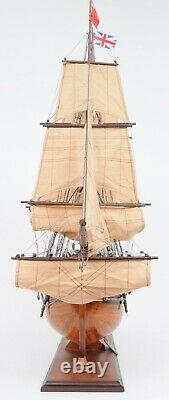 HMS Bounty 37 Large WOOD SHIP MODEL Assembled Display Nautical Merchant Vessel