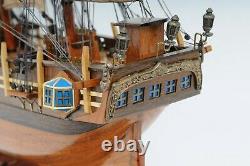 HMS Bounty 37 Large WOOD SHIP MODEL Assembled Display Nautical Merchant Vessel