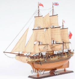 HMS Bounty Wooden Tall Ship Model Sailboat 37 Fully Assembled Replica Boat New