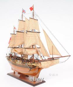 HMS Bounty Wooden Tall Ship Model Sailboat 37 Fully Assembled Replica Boat New