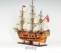 HMS Endeavour Open Hull SHIP MODEL 37 Display Wood Nautical Decor Collectible