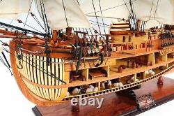 HMS Endeavour Open Hull SHIP MODEL 37 Display Wood Nautical Decor Collectible