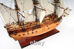 HMS Endeavour Open Hull SHIP MODEL 37 Display Wood Nautical Decor Collectible